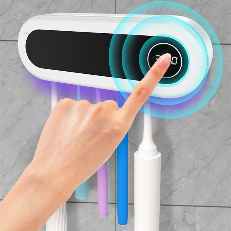 Smart UV Sterilizer Toothbrush Holder & Toothpaste Dispenser