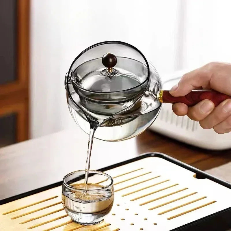 Rotating Infuser Tea Pot Kitchen Gadget