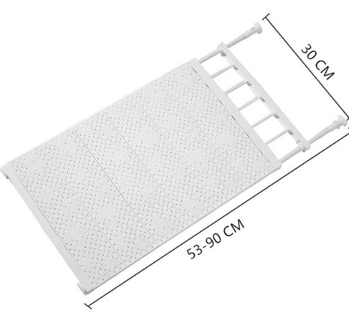 Adjustable Wall-Mounted Kitchen Storage Rack
