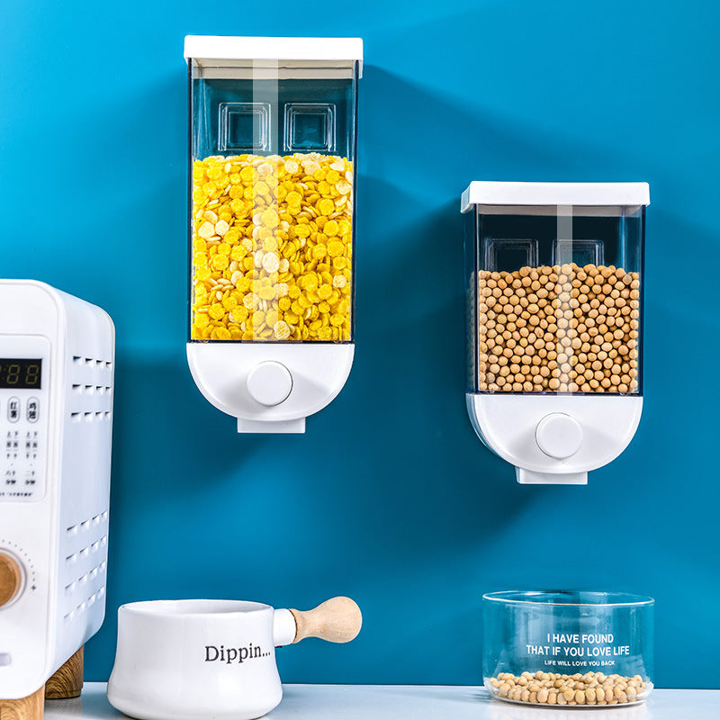 Kitchen Dry Food Storage Box with Easy Dispenser Button