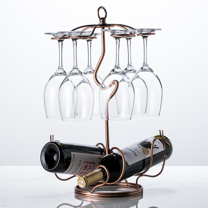 European Creative Upside Down Wine Glass Rack Decoration