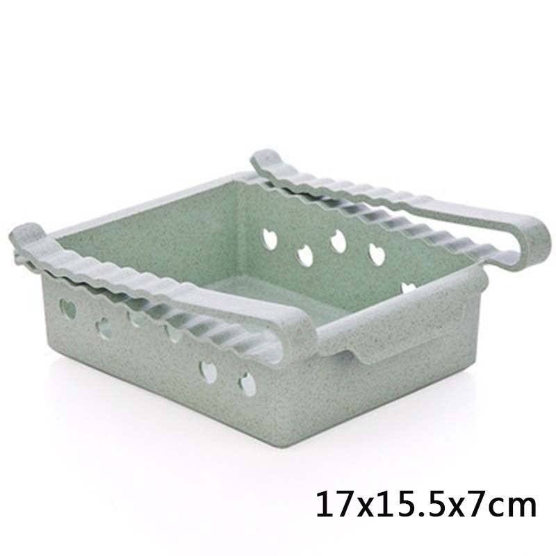 Hanging Plastic Refrigerator Shelf Storage Rack