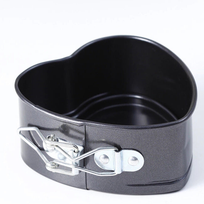 Heart-Shaped Non-Stick Cake Pan with Removable Bottom