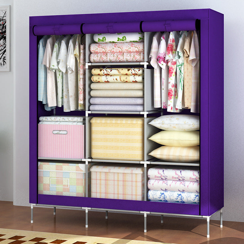 Extra Capacity Portable Clothes Hanging Wardrobe
