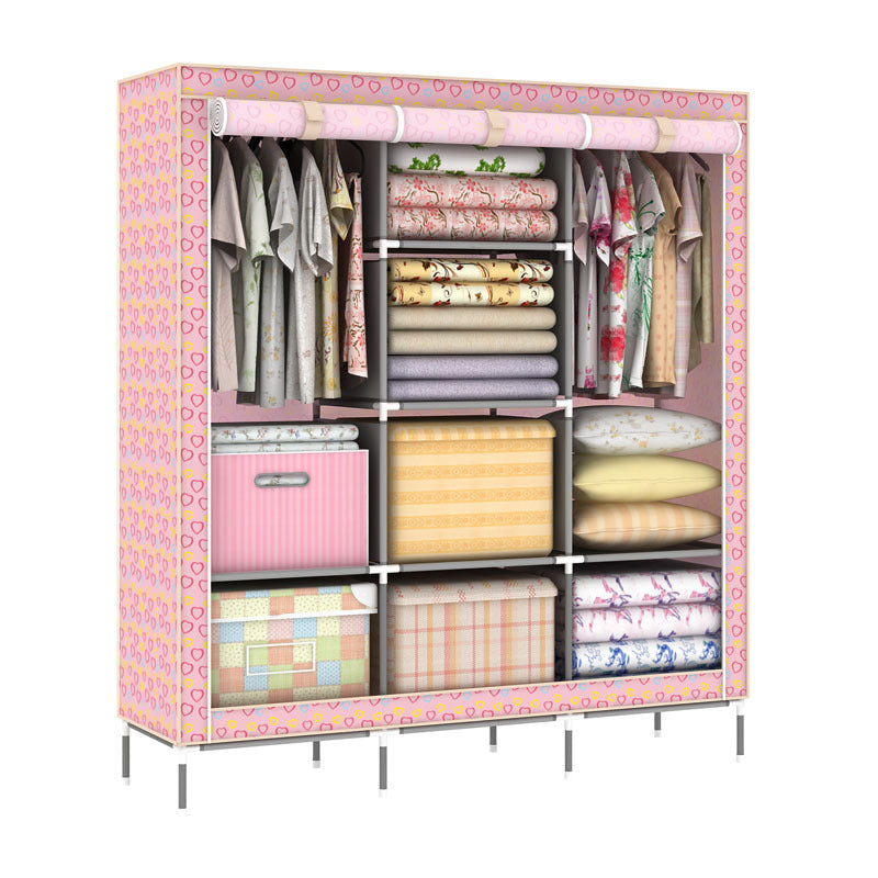 Extra Capacity Portable Clothes Hanging Wardrobe