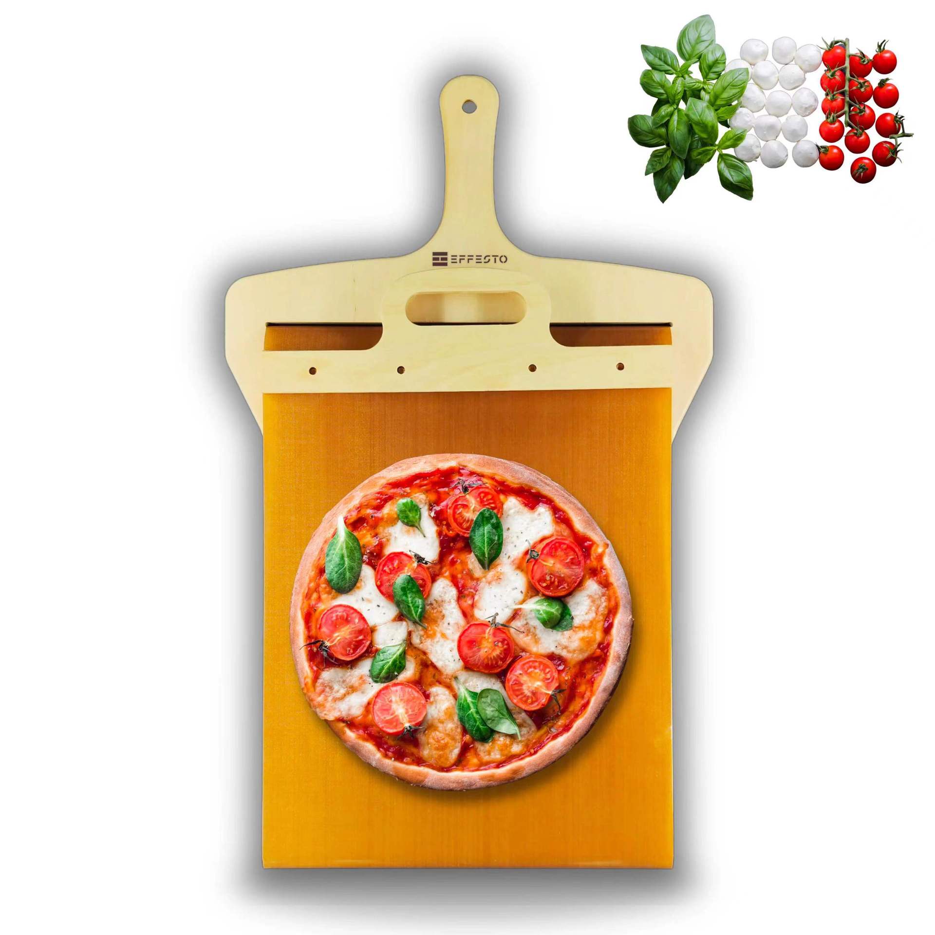 Sliding Pizza Shovel and Non-Stick Cutting Board