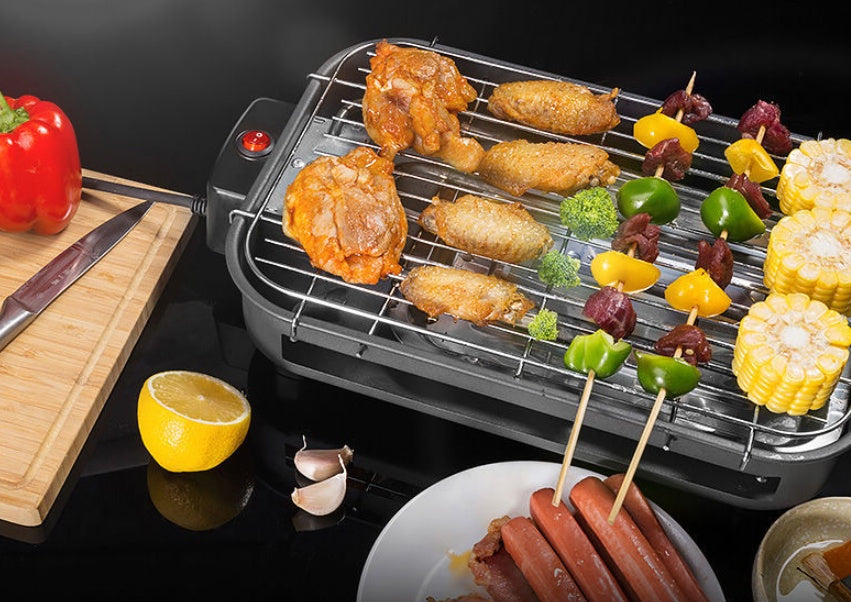 Korean Square Non-Smoking Electric BBQ Grill Pan