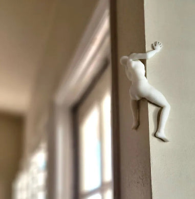 Unique Climber Sculpture Wall Decor Art